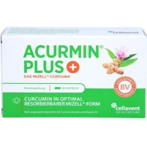 Cellavent Healthcare GmbH ACURMIN Plus Das Mizell-Curcuma Weichkapseln 60 St.