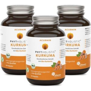 Cellavent Healthcare GmbH ACURMIN Phytholistic Bio-Curcuma-Extrakt Kapseln 180 St.
