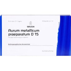 Weleda AG AURUM METALLICUM PRAEPARATUM D 15 Ampullen 8 St.