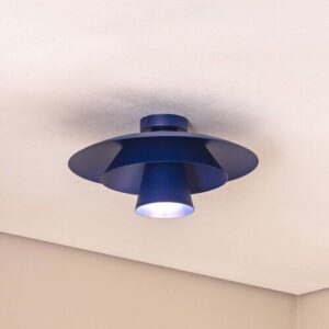 Deckenlampe Plato Luminex, dimmbar, blau, für Wohn- / Esszimmer, Metall, Modern, Deckenlampe
