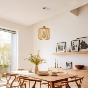 Hängelampe Paz Argon, dimmbar, chrom / silber, für Wohn- / Esszimmer, Metall, Skandinavisch, Pendelleuchte