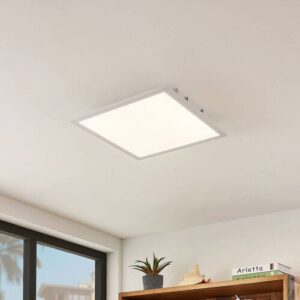 LED Deckenlampe Quais Lindby, weiß / opal, für Küche, Aluminium, Modern, LED Deckenleuchte
