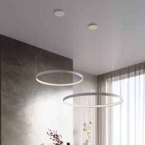 Hängelampe Rio SOLLUX LIGHTING, weiß / opal, für Wohn- / Esszimmer, Aluminium, Modern