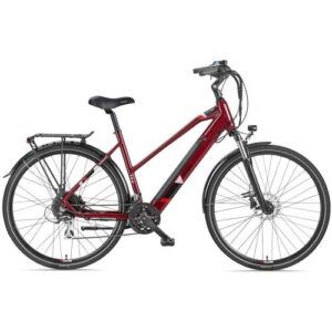 TELEFUNKEN E-Bike 28 Zoll, RH: 50 cm, 24-Gang – rot