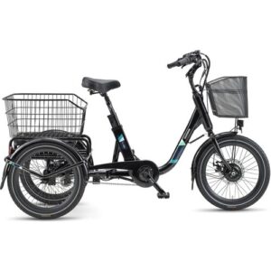 Telefunken TC550 E-Dreirad Elektrofahrrad, 3-Gang-Nabenschaltung, Fahrradkorb & Seitenschwung, 536,5Wh Akku, 20″