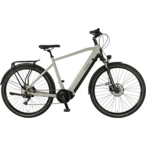 PROPHETE E-Bike, »ENTDECKER 5.0«, 28 Zoll, 10 Gänge, grau matt