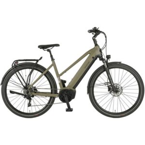 PROPHETE E-Bike Trekking Damen, »ENTDECKER 4.0«, 28 Zoll, mausgrau/schwarz matt