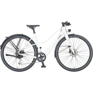 PROPHETE E-Bike Urbanrad »Urbanicer 2.0«, 28 Zoll, heckmotor 36 V, 9-Gang, kreideweiß – weiss