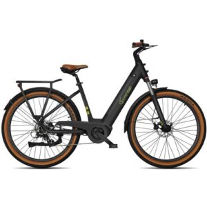 E-Bike SACHSENRAD „C5 Centro II mit Diebstahlsicherung“ Gr. 48, schwarz, Elektrofahrräder, 48cm, 27,5 Zoll (69,85cm)