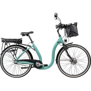 E-Bike TRETWERK „Linea“ Gr. 48, grün, Elektrofahrräder, 48cm, 28 Zoll (71,12cm), tiefer Einstieg