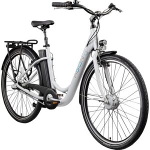 Agon Aurora 28 Zoll E-Bike 28 Zoll Citybike bis 130 km Damen Herren 150 – 175 cm Pedelec Elektrofahrrad 3 Gang und Beleuchtung StVZO