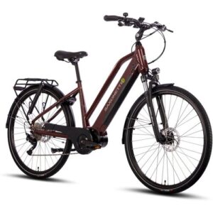 SAXONETTE Premium Sport E-Trekkingbike UNISEX  10 Gang Federgabel, Mittelmotor