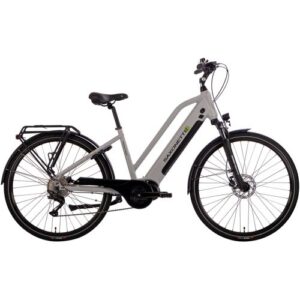 E-Bike SAXONETTE „Premium Sport (Trapez)“ Gr. 50, silber (silberfarben, schwarz), Elektrofahrräder, Damen, 50cm, 28 Zoll (71,12cm), Pedelec, Elektrofahrrad für Damen