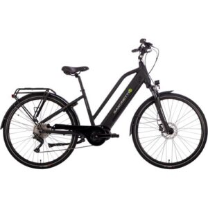 E-Bike SAXONETTE „Premium Sport (Trapez)“ Gr. 50, schwarz (schwarz, schwarz), Elektrofahrräder, Damen, 50cm, 28 Zoll (71,12cm), Pedelec, Elektrofahrrad für Damen