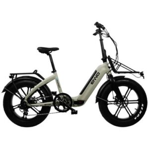 BLAUPUNKT E-Faltrad »Enno«, max. 25 km/h, 20″, 7 Gänge, mit Sportsattel – grau