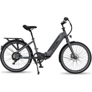BLAUPUNKT E-Faltrad »Fridel«, max. 25 km/h, 24″, 8 Gänge, mit Gelsattel – grau