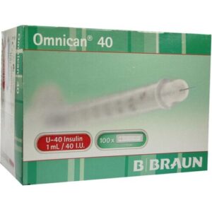 B. Braun Melsungen AG Omnican Insulinspr.1 ml U40 m.Kan.0,30×1 100X1 St