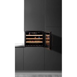 AMICA Einbauweinkühlschrank „WK 341 200 S“, Energieeffizienz: G (A-G), schwarz, B:59cm H:45,5cm T:60,8cm, Weinkühlschränke, LED-Beleuchtung