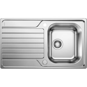 Edelstahlspüle BLANCO „DINAS 45 S“, silber (edelstahl), B:50cm H:20cm T:86cm, Edelstahl, Küchenspülen, zum wechselseitigen Einbau geeignet