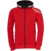 Trainingsjacke KEMPA „Kapuzenjacke Core 26 Kids“, Jungen, Gr. 152, rot, Obermaterial: 60% Baumwolle CO. 40% Polyester Pol. recyc.., Jacken Trainingsjacke