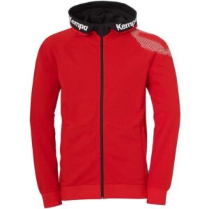 Trainingsjacke KEMPA „Kapuzenjacke Core 26 Kids“, Jungen, Gr. 152, rot, Obermaterial: 60% Baumwolle CO. 40% Polyester Pol. recyc.., Jacken Trainingsjacke