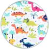 Kartell Tip Top Kids Tisch (glasklar transparent / Dekor Dinosaurier) glasklar transparent / Dekor Dinosaurier