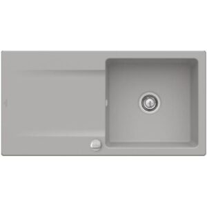Villeroy und Boch Villeroy & Boch Siluet Einbauspüle 333602KD mit Ablaufgarnitur und Exzenterbetätigung, Fossil