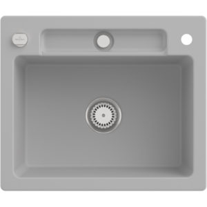 Villeroy und Boch Siluet Spüle 334602SM mit Ablaufgarnitur und Exzenterbetätigung, Steam