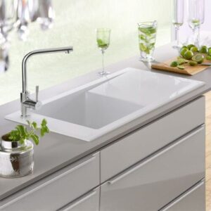 Villeroy & Boch Timeline 60 Einbauspüle, Ablaufgarnitur mit Handbetätigung, reversibel