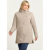 Winterjacke JACK WOLFSKIN „HEIDELSTEIN 2 INS JKT W“, Damen, Gr. XS (34), beige (oyster), Obermaterial: 100% Polyester. Futter: 100% Polyester. Füllung: 100% Polyester, Jacken Winterjacke, mit Kapuze, wärmende Steppung, wasserdicht, isolierte Verarbeitung