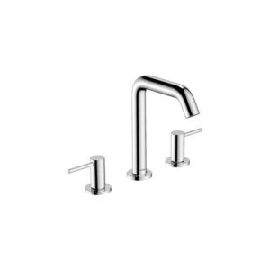 3-Loch Waschischmischer Hansgrohe Tecturis S Ausladung 139 mm mit Push-Open Ablaufgarnitur chrom