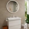 Hansgrohe Tecturis S Waschtischarmatur 73323700 Ausladung 130mm, mit Zugstangen-Ablaufgarnitur, mattweiß