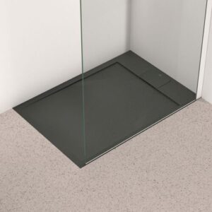 Ideal Standard Flat S i.life Rechteck-Brausewanne T5240FV 100 x 70 x 3,2 cm, Schiefer