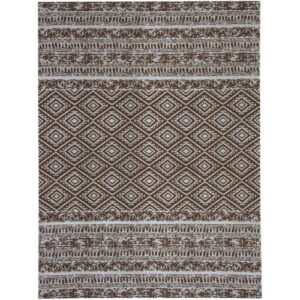 Kayoom Flachgewebeteppich Sunny 110 braun B/L: ca. 120×170 cm