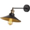 Opviq Wandleuchte Saglam gold schwarz Eisen B/H/T/L/D: ca. 40x20x40x25x25 cm E27 1 Brennstellen