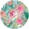 Vliestapete KOMAR „Vlies selbstklebend – Ariel Ocean Flowers – Größe 125 x 125 cm“, bunt, B:125m L:125m, Vlies, Tapeten, Kinderzimmer