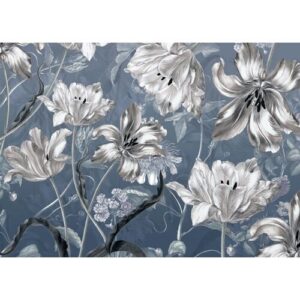 Vliestapete KOMAR „Digitaldruck Vlies – Merian Blue – Größe 350 x 250 cm“, bunt, B:350m L:250m, Vlies, Tapeten, Wohnzimmer, Schlafzimmer