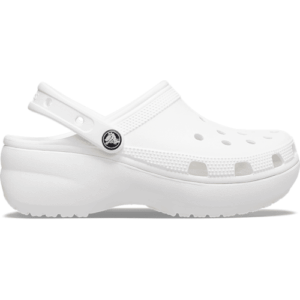 Crocs Damen Classic Platform Clogs Weiß 41