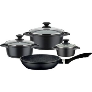 Topf-Set GSW „Gourmet Granit“, schwarz, Töpfe, Induktion