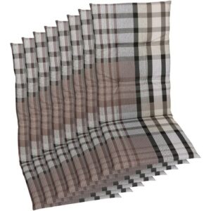 Hochlehnerauflage GO-DE, braun, B:48cm H:5cm T:118cm, Baumwolle, Polyester, Polyurethan, Polsterauflagen, Maße ca.: 48 cm x 118 cm x 5 cm
