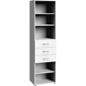Standregal WIMEX „Multiraumkonzept“, weiß, B:50cm H:185cm T:40cm, Holzwerkstoff, Regale, Standregal, planbar und erweiterbar