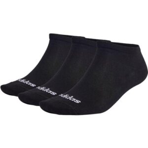 adidas T LIN Low 3er Pack Socken Damen Herren schwarz – female – 40