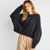 Nike Phoenix Damen Sweatshirts – Schwarz – Größe 50 – 52 Black 50 – 52