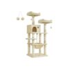 FEANDREA Kratzbaum 143cm hellgrau beige