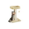 FEANDREA Kratzbaum Kratzstamm 71cm mit Plüschball beige