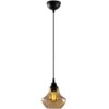 Opviq Pendelleuchte gold schwarz Metall B/H/T/L/D: ca. 17x111x17x17x17 cm E27 1 Brennstellen
