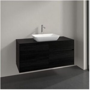 Villeroy und Boch Collaro Waschtischunterschrank C11200AB 120×54,8x50cm, Waschtisch mittig, black oak