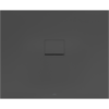 Villeroy und Boch Villeroy & Boch Squaro Infinity Duschwanne UDQ1190SQI2IV1S, 110 x 90 x 4 cm, anthrazit