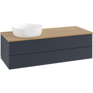 Villeroy und Boch Villeroy & Boch Antao Waschtischunterschrank 1200x360x500mm L22111HG mit Beleuchtung mit Struktur FK/AP: HG/1