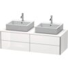 Duravit XSquare Waschtischunterbau für Konsole wandhängend 140 cm, mit 4 Schubkästen, für 2 Becken